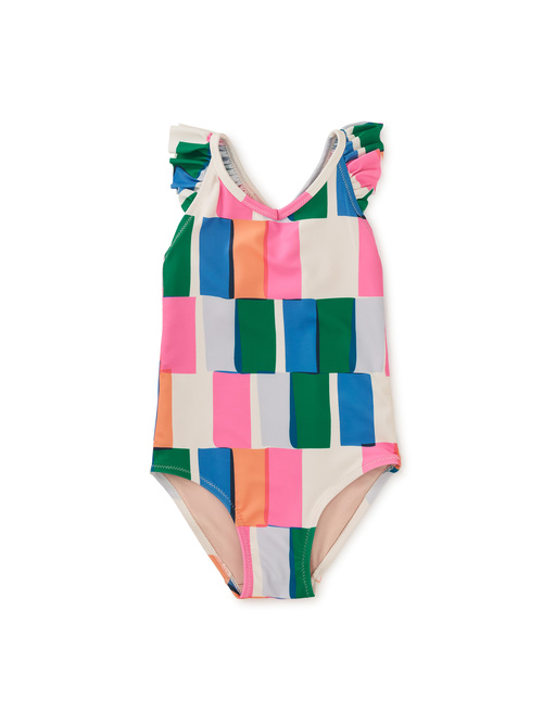  Ruffle One-Piece Swimsuit