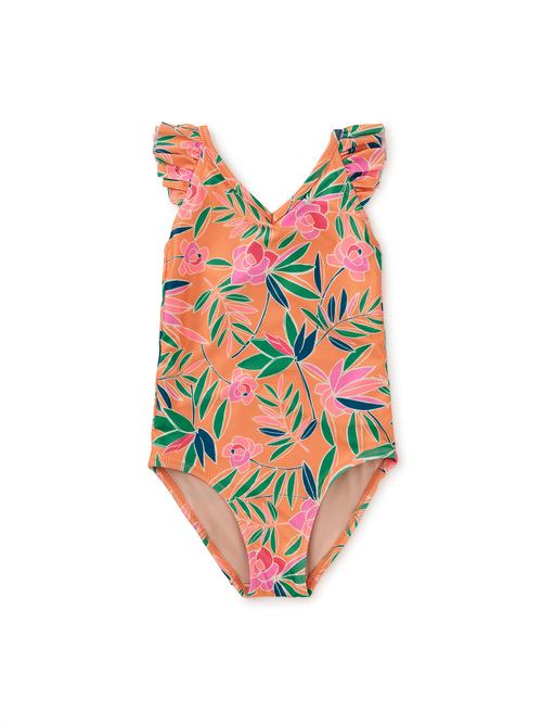  Ruffle One-Piece Swimsuit