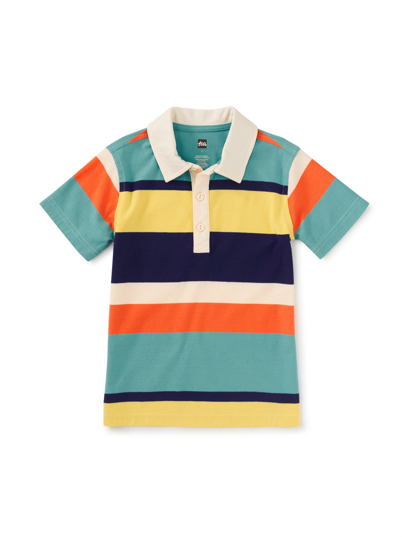 Striped Polo Top