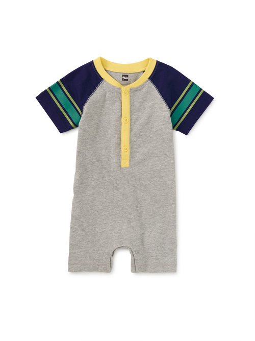 Athletic Henley Baby Romper