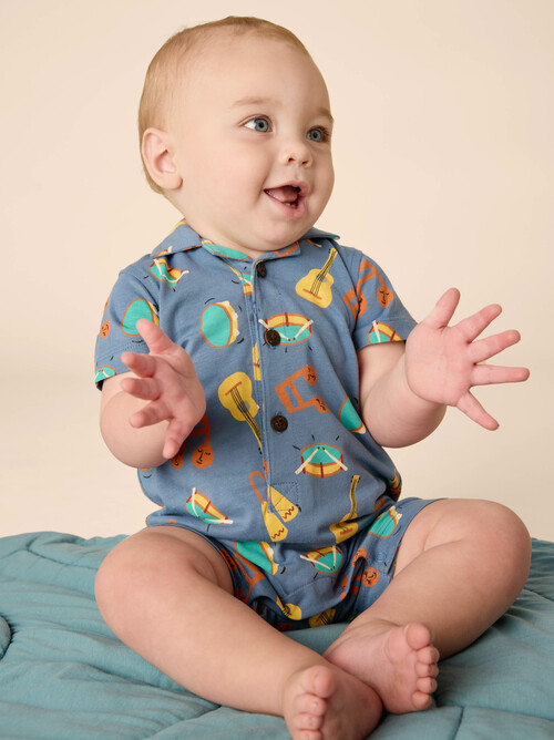 Camp Collar Baby Romper