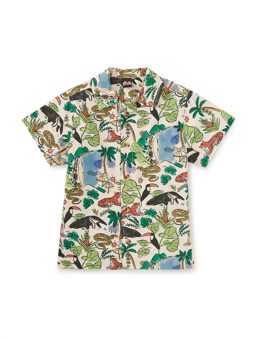 Printed Camp Shirt