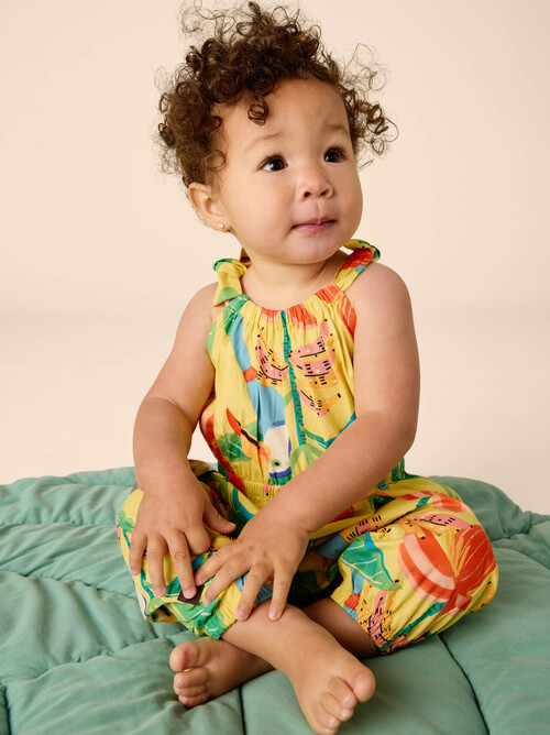 Tie Shoulder Baby Romper