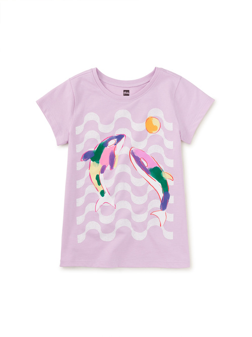 Rainbow Orcas Graphic Tee