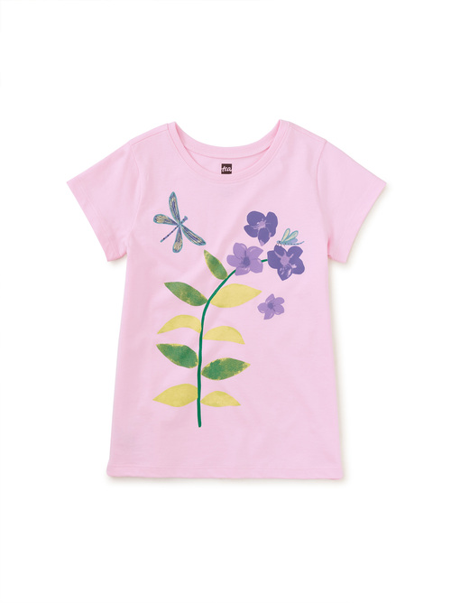  Dragonfly Floral Graphic Tee