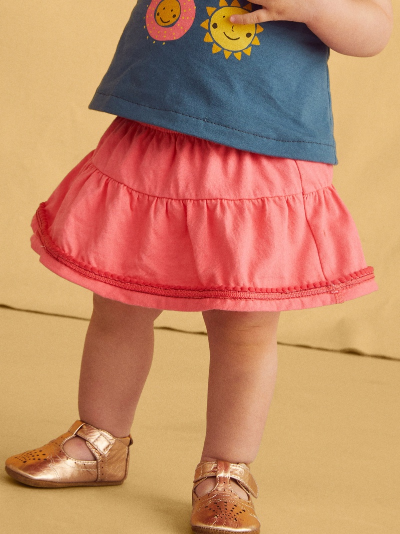 Pom Pom Trim Ruffled Bloomers