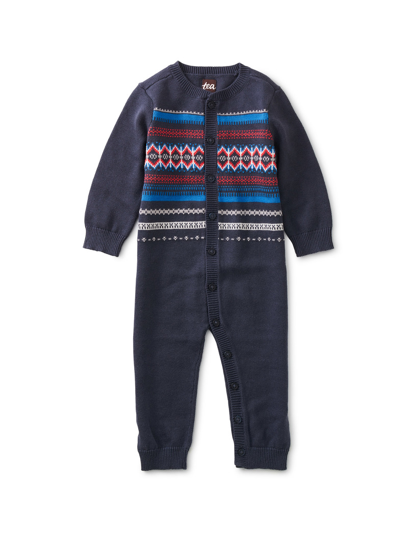 Family Fair Isle Baby Romper