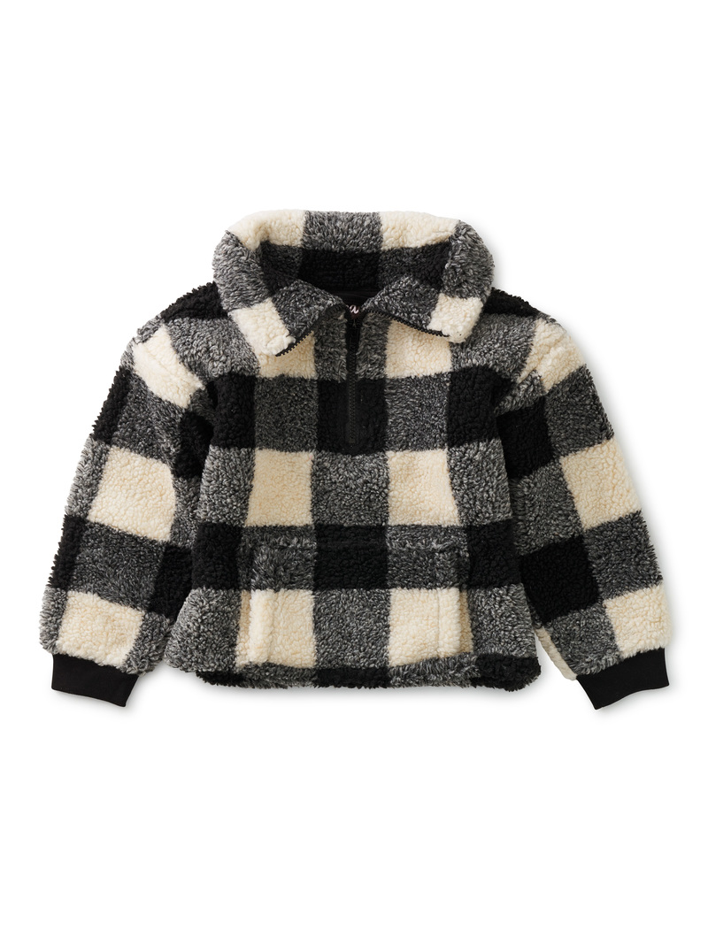 Buffalo Plaid Sherpa Pullover