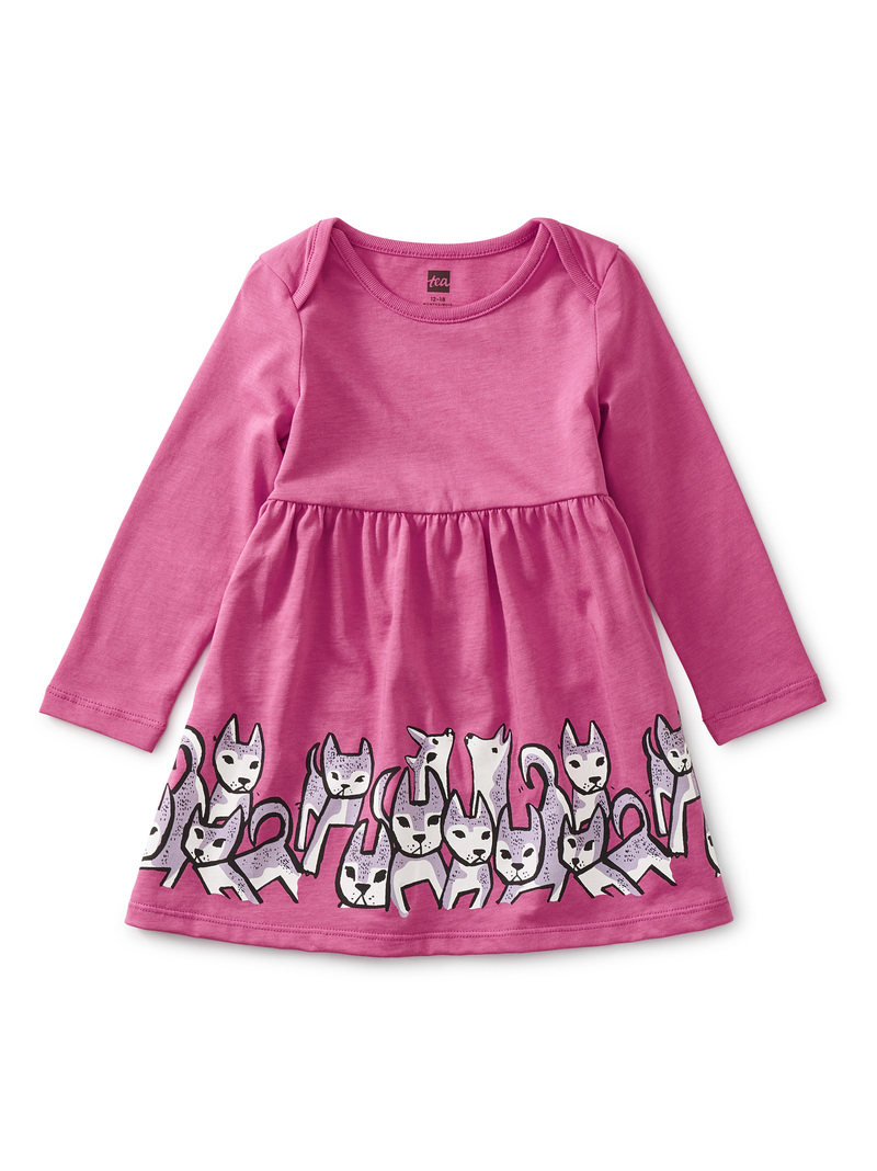 Husky Pups Baby Dress