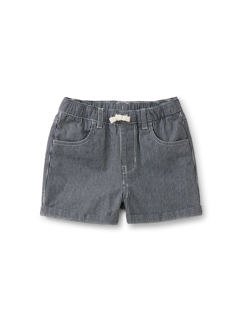 Tie Waist Rolled Cuff Shorts