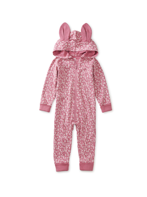 Bunny Ears Hooded Baby Romper