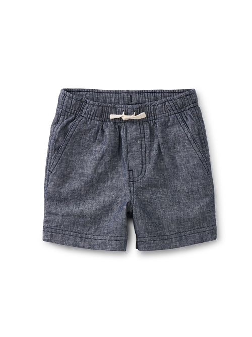 Chambray Sport Shorts