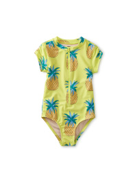 Rash Guard One-Piece Swimsuit | Tea Collection